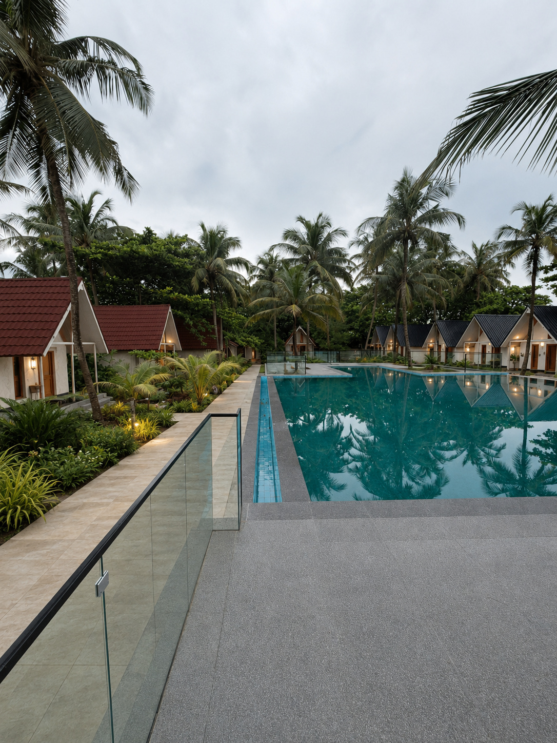 Eco-conscious village nestled in the coastal palms